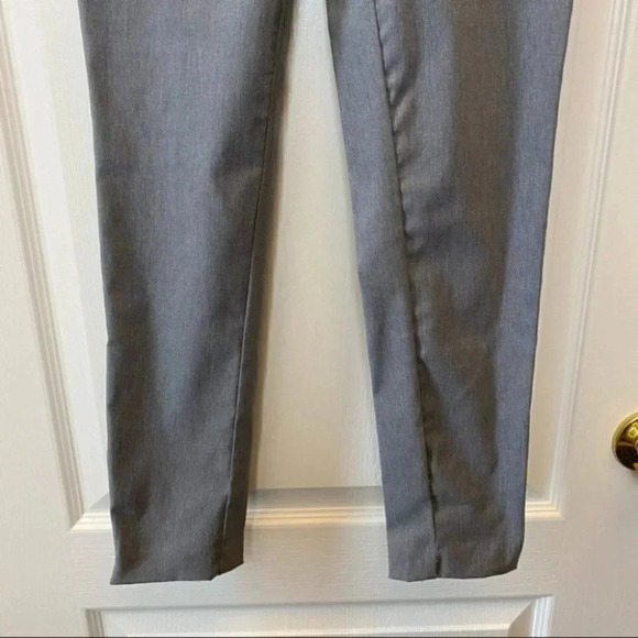 Ricki’s Slim Ankle Zip Pants Cropped Stretch Microtwill Cigarette Trousers Grey - Picture 10 of 16